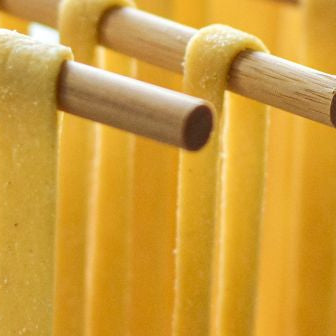 Handmade Tagliatelle & Creamy Mushroom Sauce!