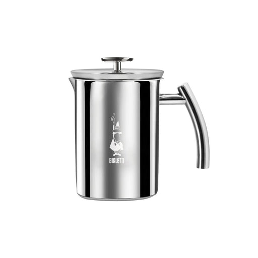 Bialetti | Stainless Steel Induction Milk Frother, a plunger-style pitcher for frothing milk or making small batch coffee, ideal for Athens Cooks' curated kitchen collection.