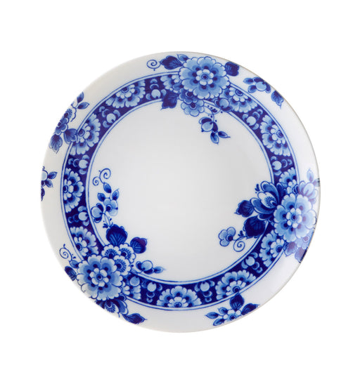 Vista Alegre | Blue Ming Dessert Plate, featuring a white base with a blue floral border, inspired by Ming porcelain, ideal for elegant dessert presentations.