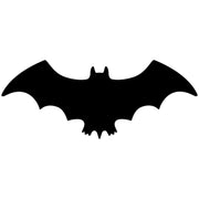 Hester & Cook | Die Cut Bat Placemat featuring a black bat silhouette, ideal for Halloween-themed table settings from Athens Cooks kitchen store.