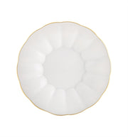Vista Alegre | 200 Anos Bread and Butter Plate, a round porcelain dish with scalloped edges and gold trim, ideal for elegant dining.