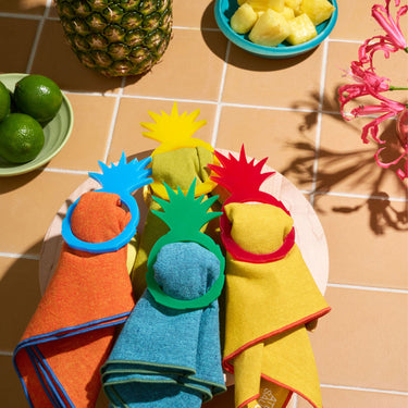 Atelier Saucier | Pineapple Napkin Ring Set