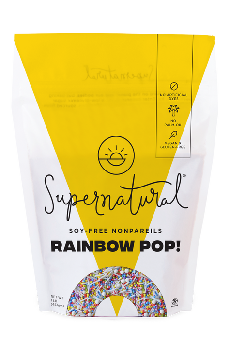 Supernatural | Dye-Free Rainbow Pop! Nonpareil Sprinkles