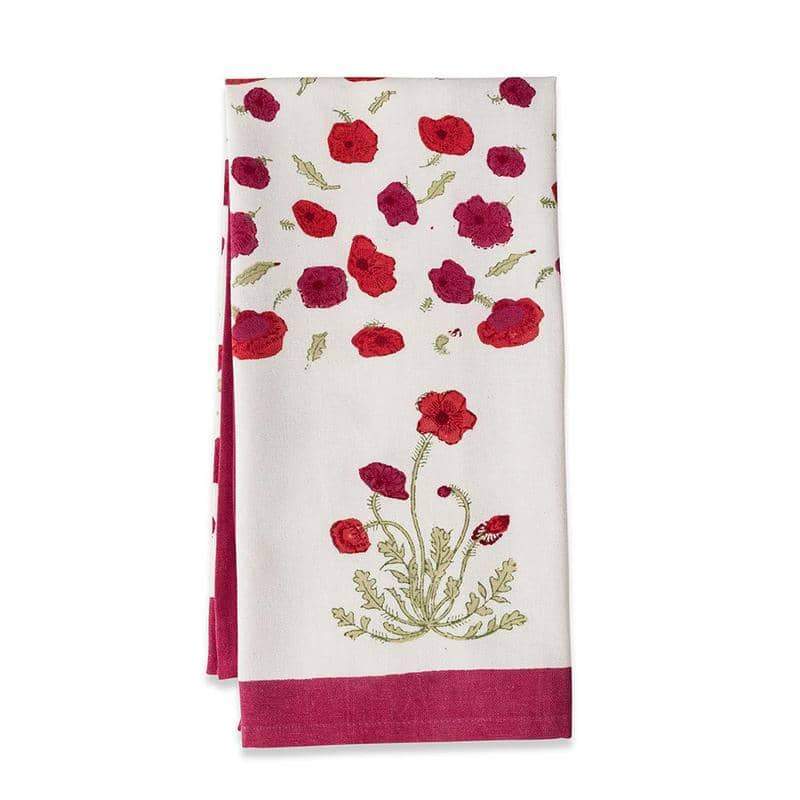 Couleur Nature Poppies Tea Towels