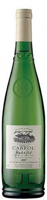 Domaine Cabrol | Picpoul de Pinet 2022 wine bottle with logo, showcasing a crisp and refreshing wine ideal for seafood dishes.