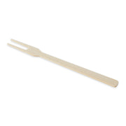 RSVP | Bamboo Appetizer Fork on a white background, showcasing an eco-friendly, compostable utensil made from sustainable bamboo, ideal for reducing plastic waste.