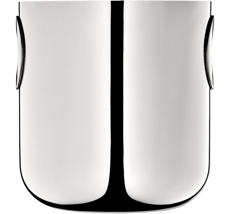 Christofle | Champagne Bucket Oh de Christofle Stainless Steel with circular handle cutouts, ideal for gifting, reflecting modern barware essentials from Athens Cooks.