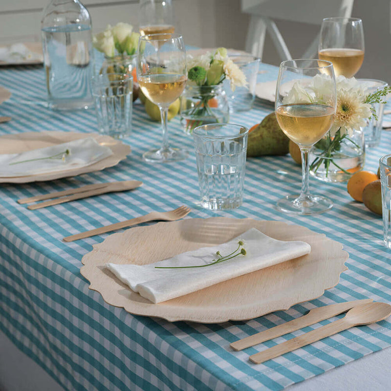 bambu® | Disposable Bamboo Fancy Plates, 7 inches