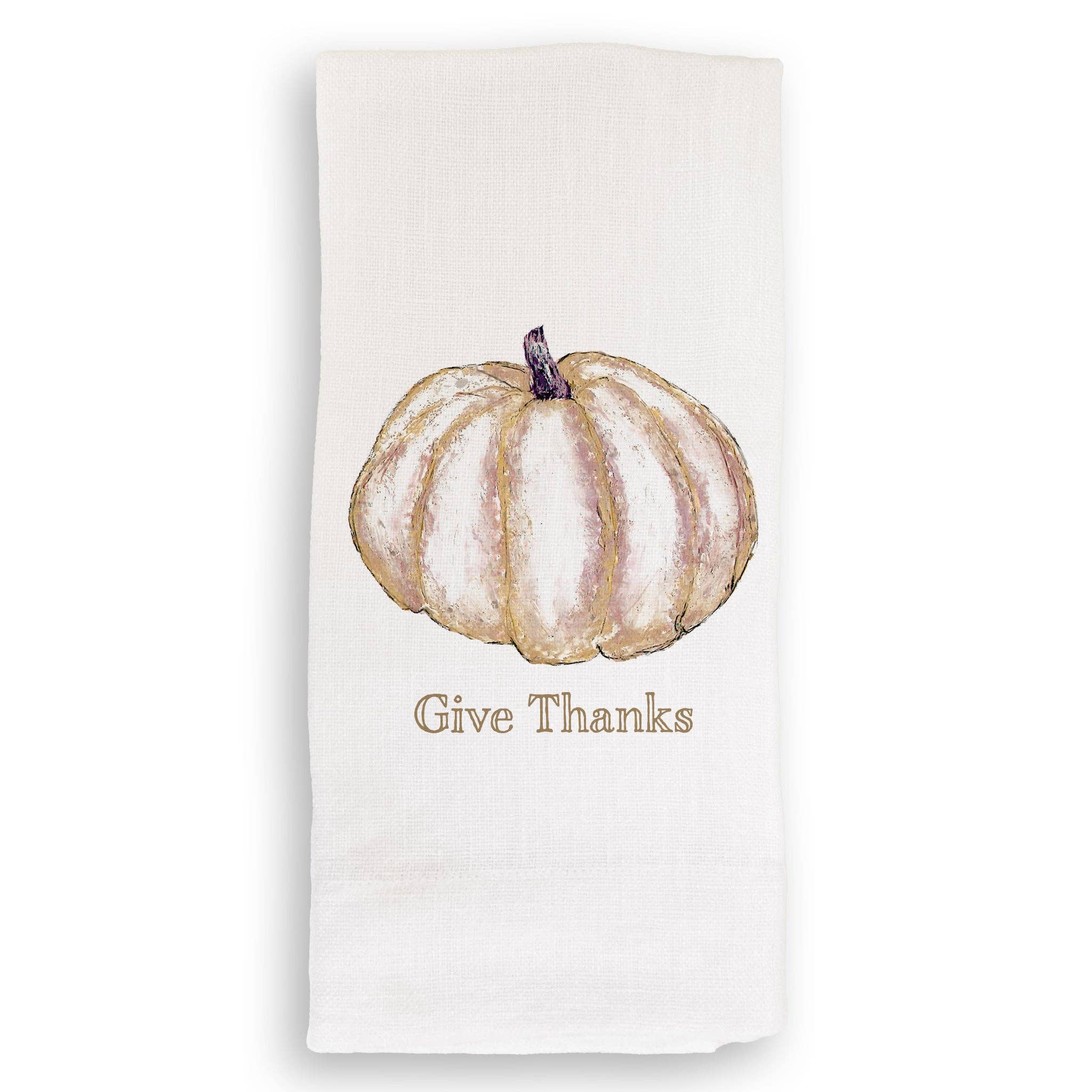 French Graffiti Pumpkin Guest Towel - Thumbnail 3
