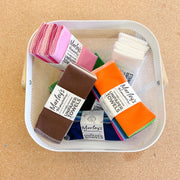 Marley's Monsters UNpaper® Towel Refill Packs - Earthy Rainbow, 12-pack. Eco-friendly, reusable 100% cotton flannel towels, ideal for sustainable kitchen use.