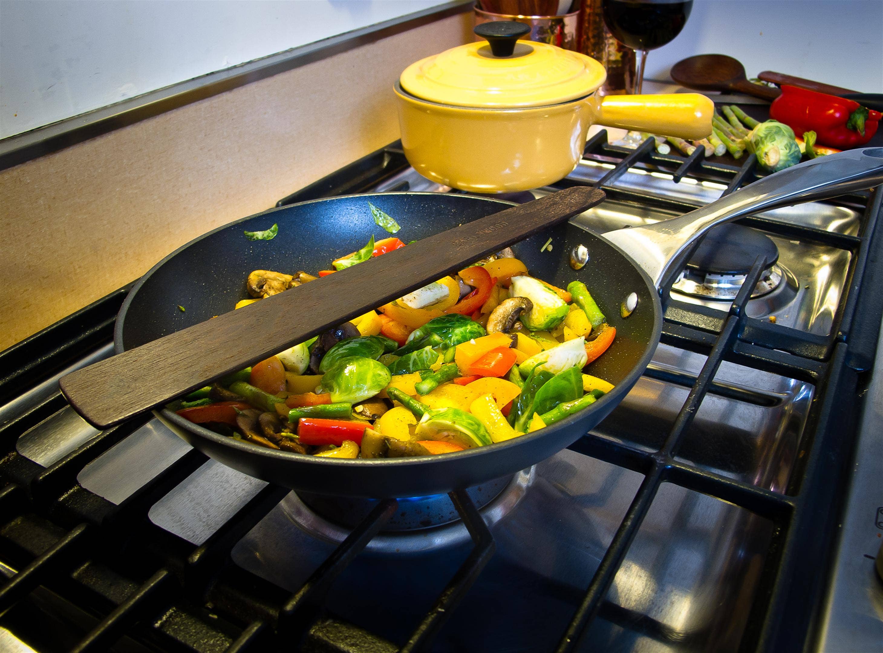 Earlywood Large Flat Wooden Sauté Spatula - Thumbnail 5