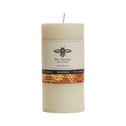 Big Dipper Wax Works Pure Beeswax Pillars - Large (3 x 6) - Ivory, showcasing a smooth, cylindrical surface ideal for sophisticated home ambiance.