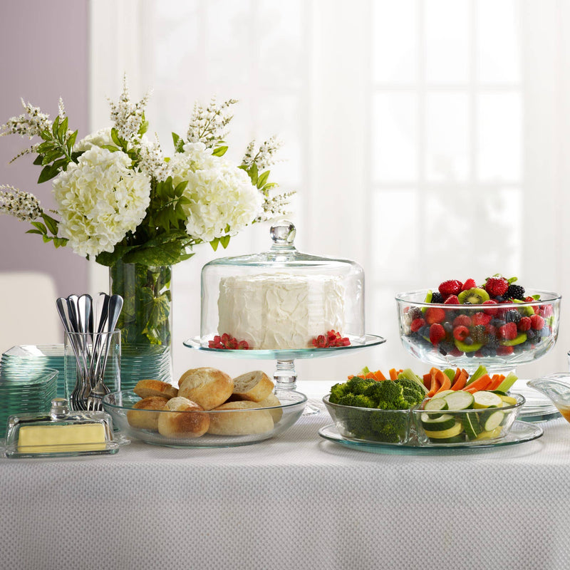 Glass Cake Stand with Dome