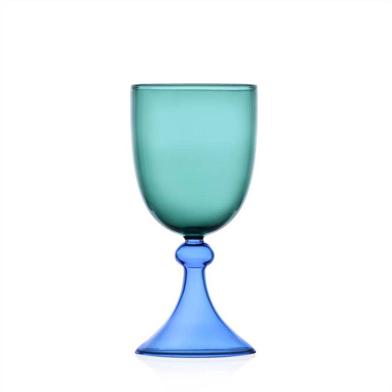 Ichendorf | Tamigi Goblet, Petrol/Light Blue, 10.1 oz