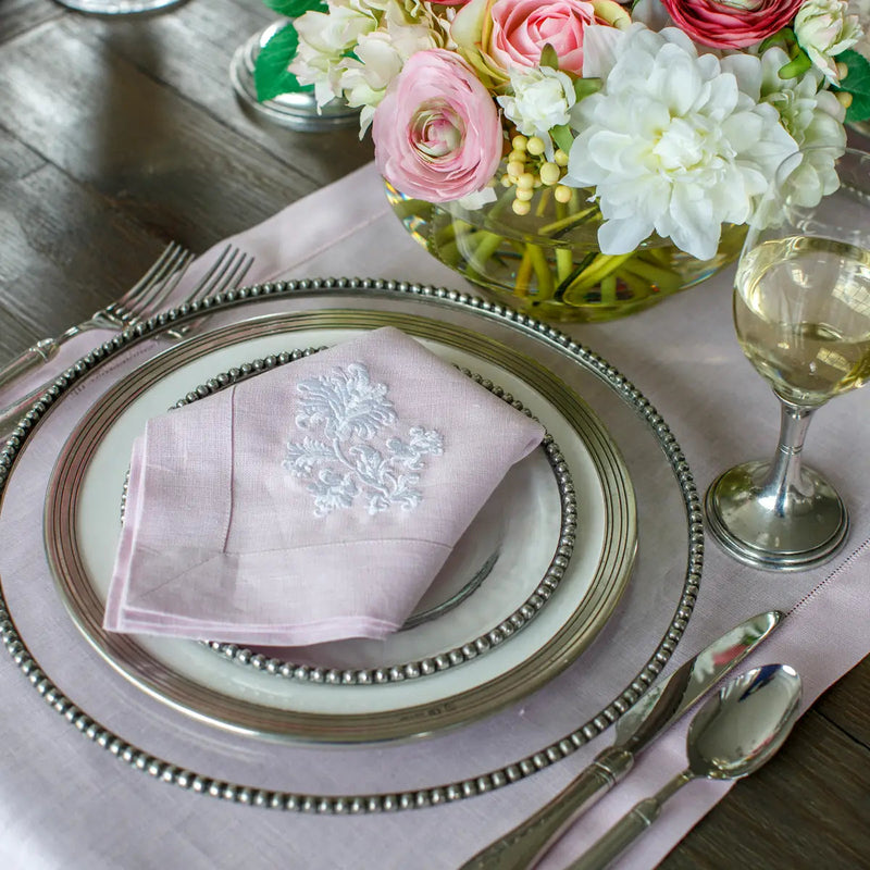 Arte Italica & Crown Linen Designs | Tesoro Salad & Dessert Plate