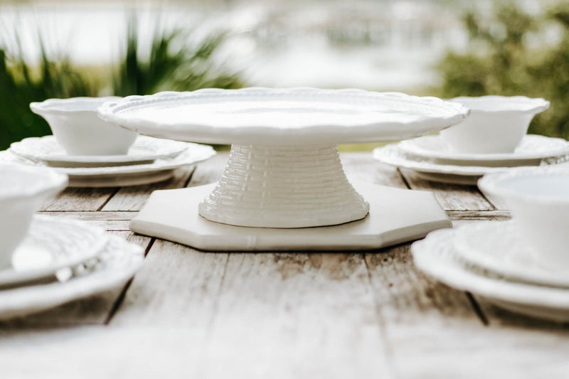 Provvista Designs | Basket Jubilee Cake Stand, Linen