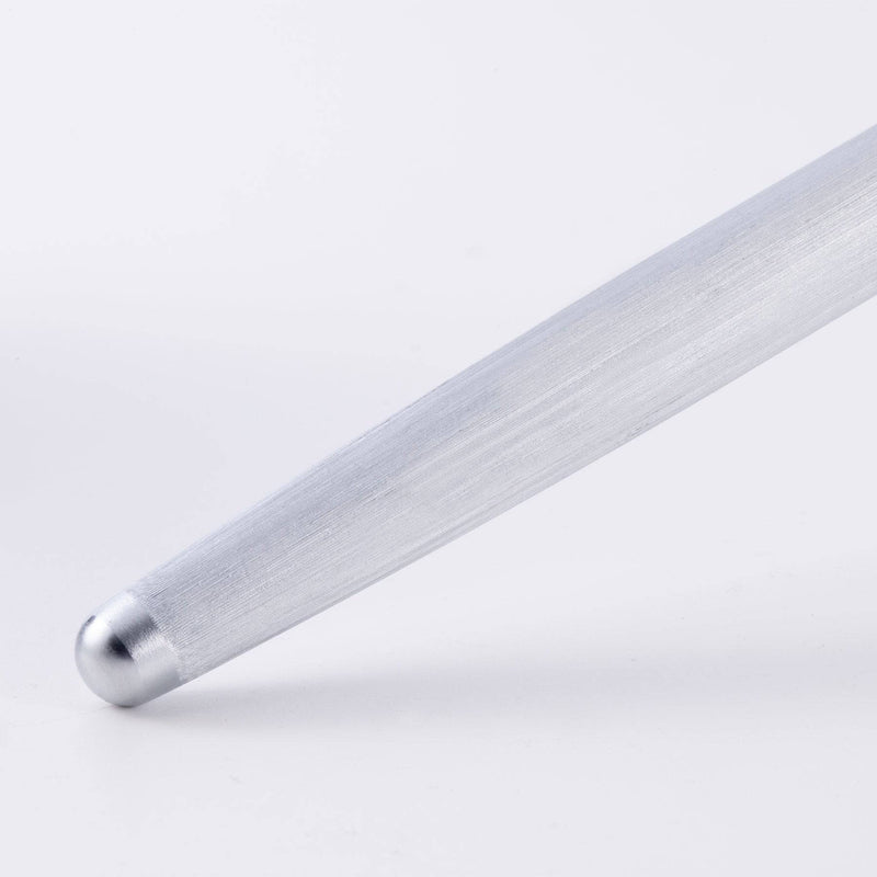 Messermeister | Royale Elite 10 Honing Steel, featuring a slim metal rod with a rounded tip, ideal for maintaining knife sharpness.