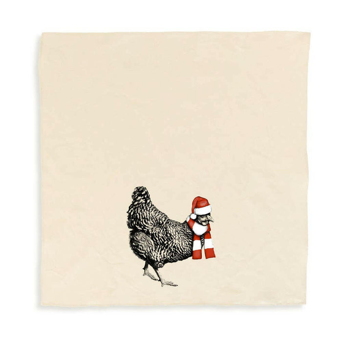 Eric and Christopher | Santa Hen Tea Towel.