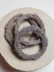 Idlewild Floral Co. - Straw Vine Wreath Base: Close-up of a 10 woven straw vine wreath, ideal for crafting custom dried floral arrangements.