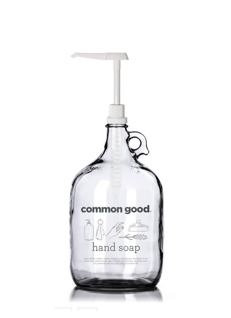 Common Good - Glass Refill Station Bottle Display.