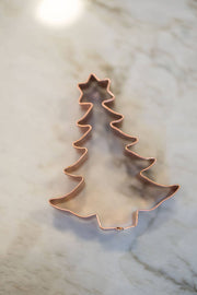 Galley and Fen - Christmas Cookie Cutters - Set of 6 features a copper Christmas tree cutter, perfect for festive baking.