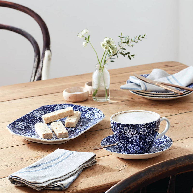 Burleigh | Blue Calico Breakfast Saucer