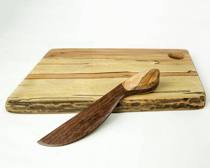 Petermans Boards and Bowls Inc. - 15" SPALTED MAPLE RECTANGULAR CUTTING BOARD.