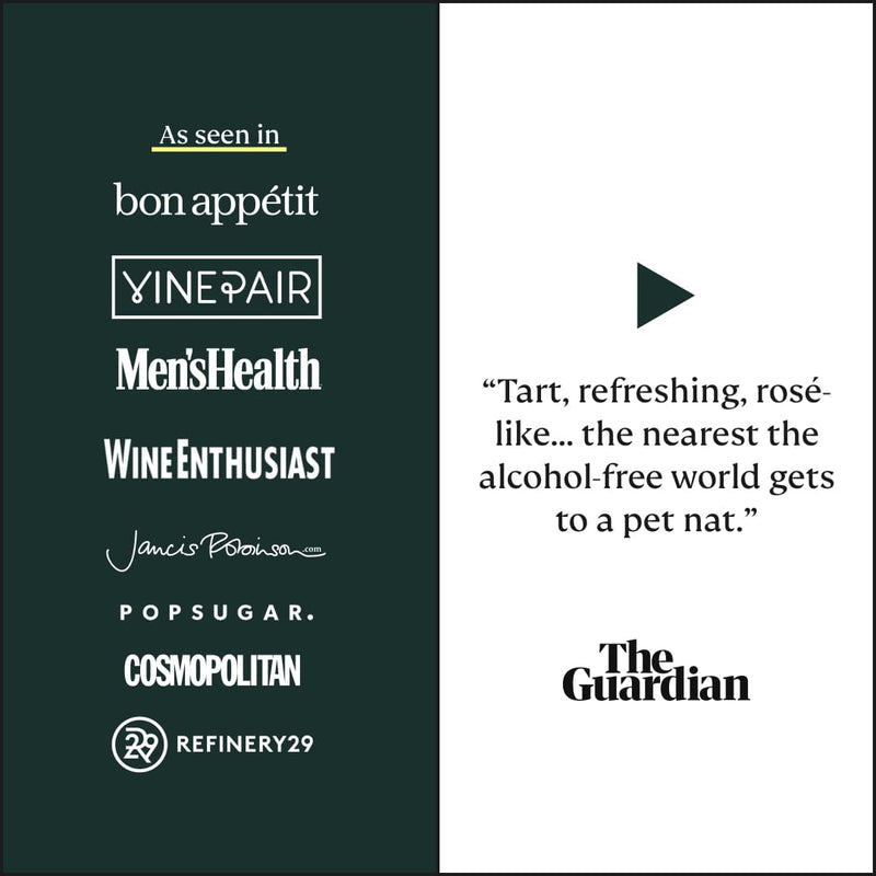 Three Spirit | Blurred Vines Spark, 3 Bottles: A non-alcoholic, sparkling elixir featured by top outlets, offers energizing, tart, rosé-like flavors. Featured in The Guardian.
