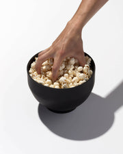 W&P | Silicone Reusable Popcorn Popper - Charcoal - Standard, featuring a collapsible, microwave-safe silicone design for making up to 9 cups of waste-free popcorn.