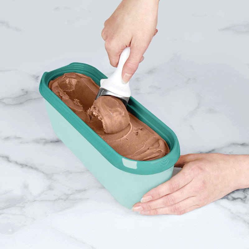 Tovolo | Glide-A-Scoop Ice Cream Tub 1.5 QT, Flamingo