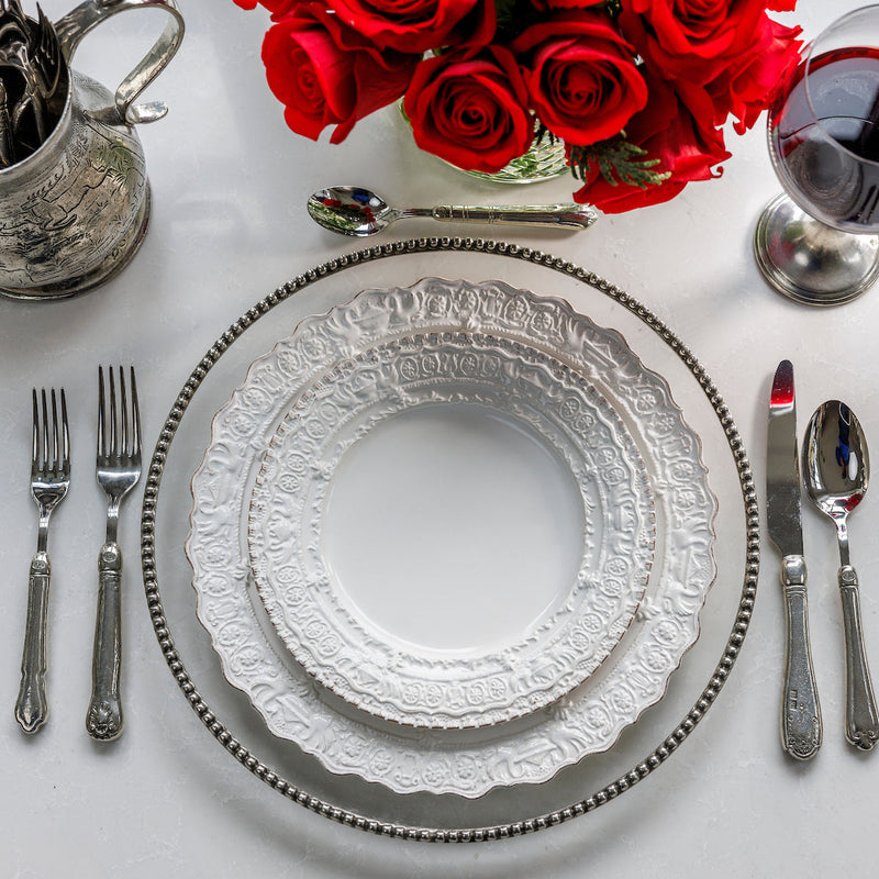 Arte Italica & Crown Linen Designs | Renaissance Italian Dinner Plate, Green