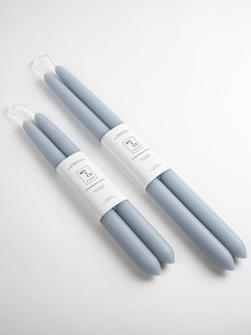 Mo&Co | 100% Beeswax Dipped 14 Tapers - Elegant handcrafted candles from Pacific Grove, California, made with beeswax and cotton wick, ideal for enriching celebrations.
