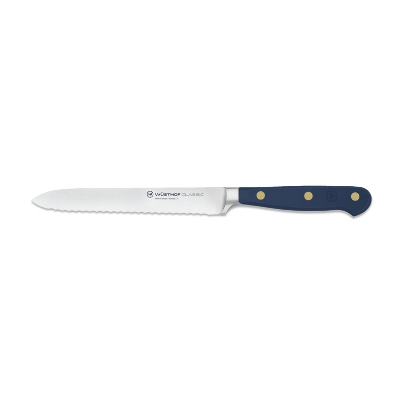 Wüsthof | Classic Serrated Utility Knife, Wild Blueberry