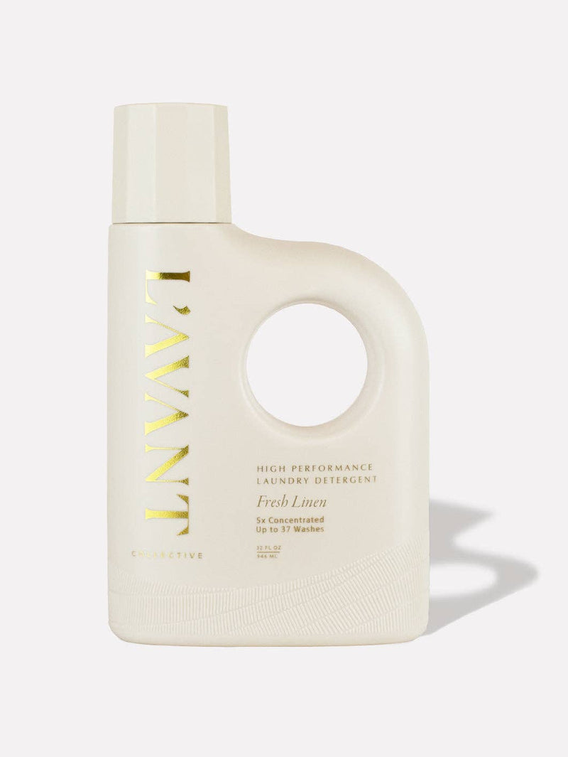 L'AVANT Collective - Laundry Detergent Fresh Linen, 32 fl oz jug, high-performance, 5× concentrated formula, gentle on fabrics, eco-friendly, perfect for Athens Cooks' sustainable lifestyle.