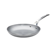 de Buyer | Mineral B Pro Carbon Steel Omelette Pan - 11 with stainless steel handle, perfect for professional and home chefs seeking high-performance, versatile cookware.