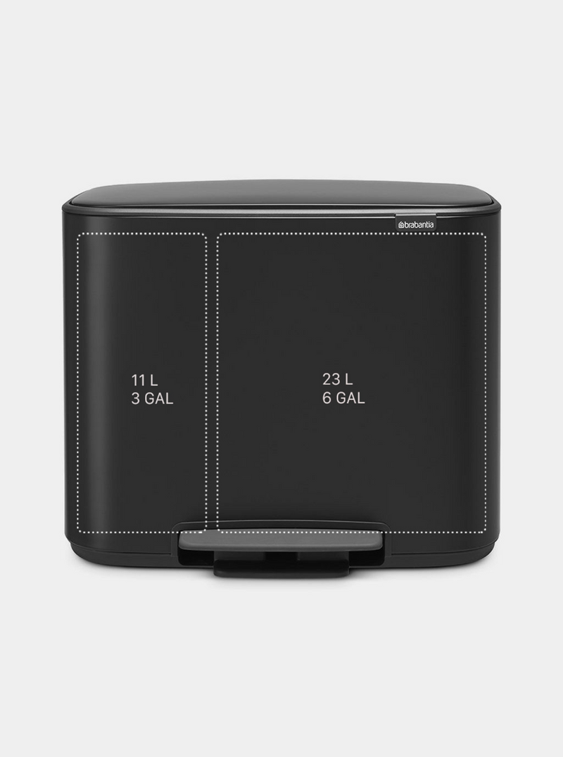 Brabantia | Fall Front Bread Box, Matt Black