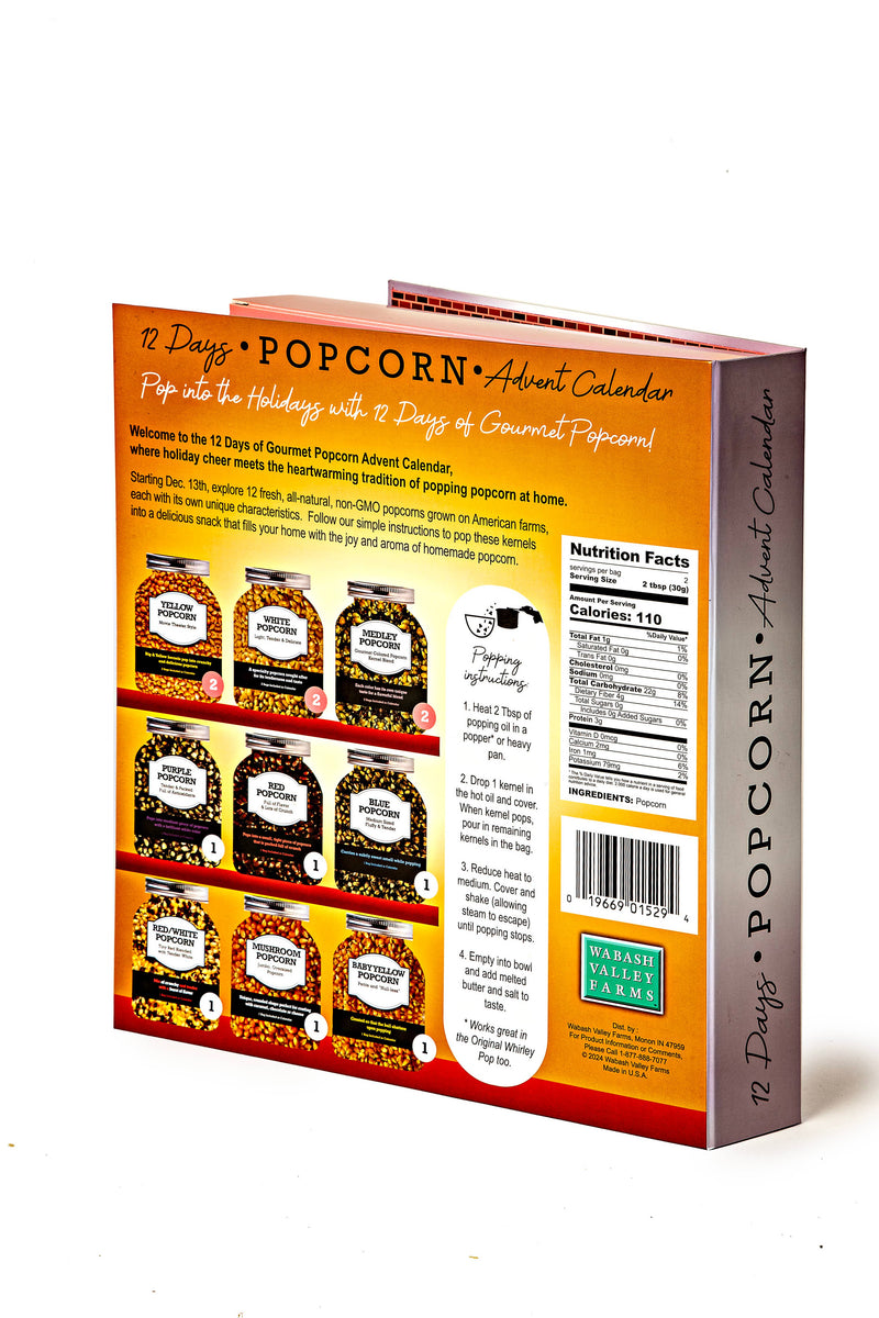 Wabash Valley Farms - 12 Days of Christmas Popcorn Advent Calendar Book