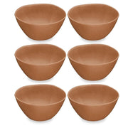 TarHong | Planta Matte Cereal Bowl - Terracotta, a 6 ceramic look-alike bowl with matte finish and organic edges, ideal for sustainable dining.