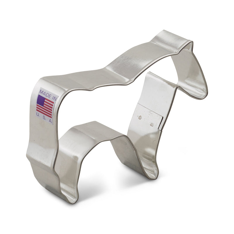 Ann Clark | Cookie Cutters - Horse: A metal horse-shaped cookie cutter from America's leading manufacturer, perfect for equestrian-themed baking, made in Rutland, Vermont.