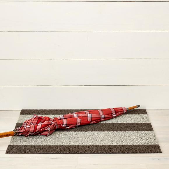 Chilewich | Bold Stripe Shag Mats - Pebble - 36" x 60"