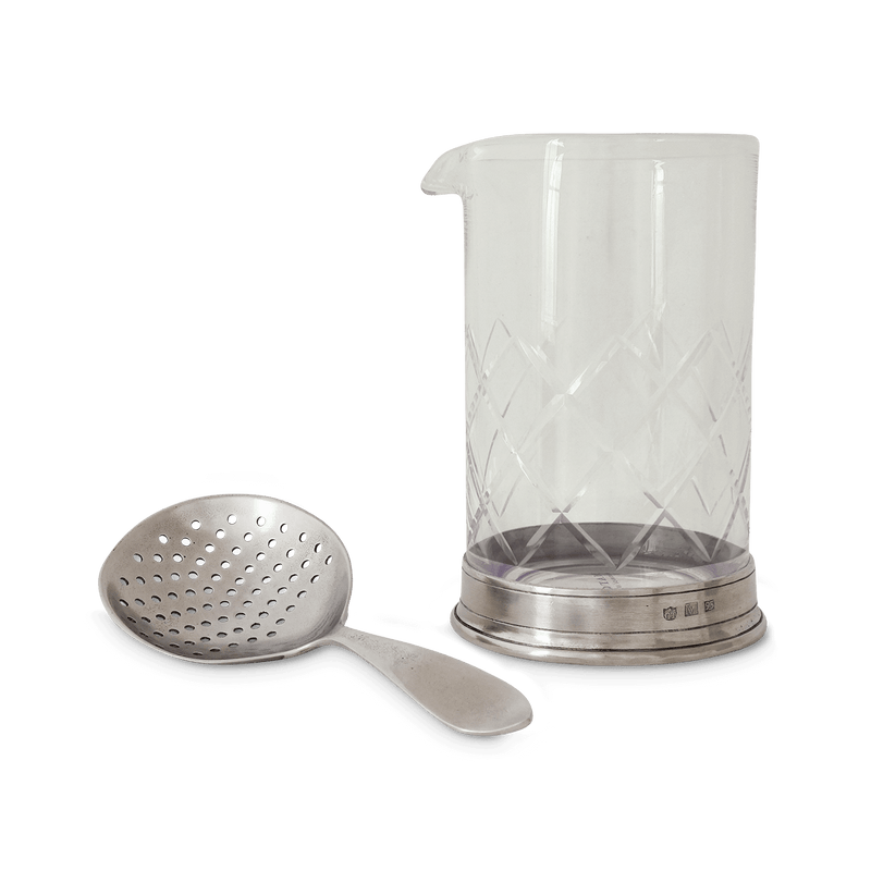 Match | Mixing Glass + Cocktail Strainer Set