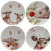 Casafina | Deer Friends | Set of 4, 9" Salad Plates.