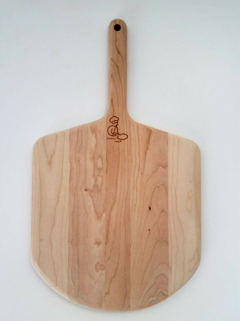 Perfect Peel the Bakers Board | 14" Cherry Pizza Peel with Athens Cooks Logo