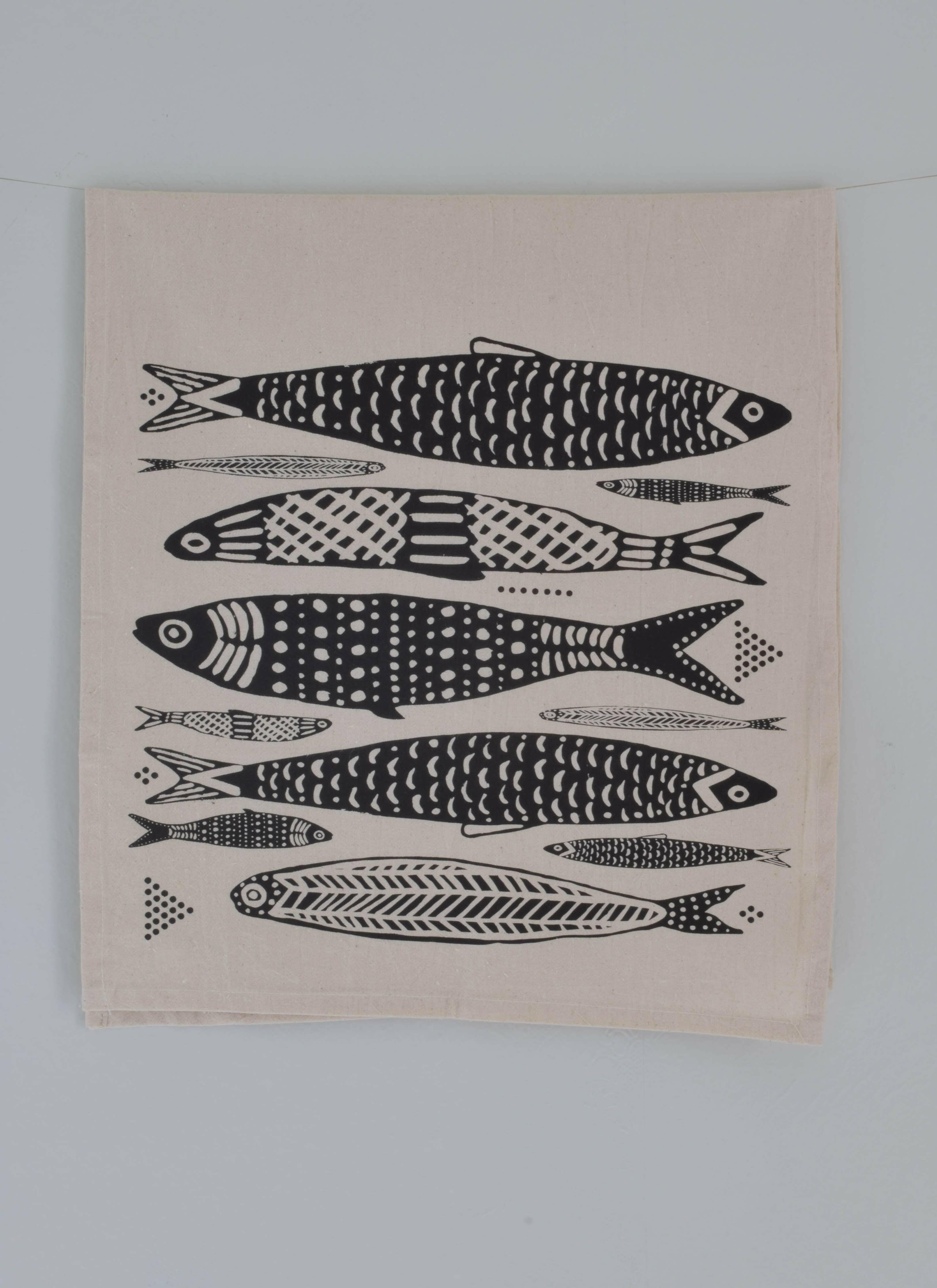 HearthandHarrow Sardines Tea Towel - Thumbnail 3