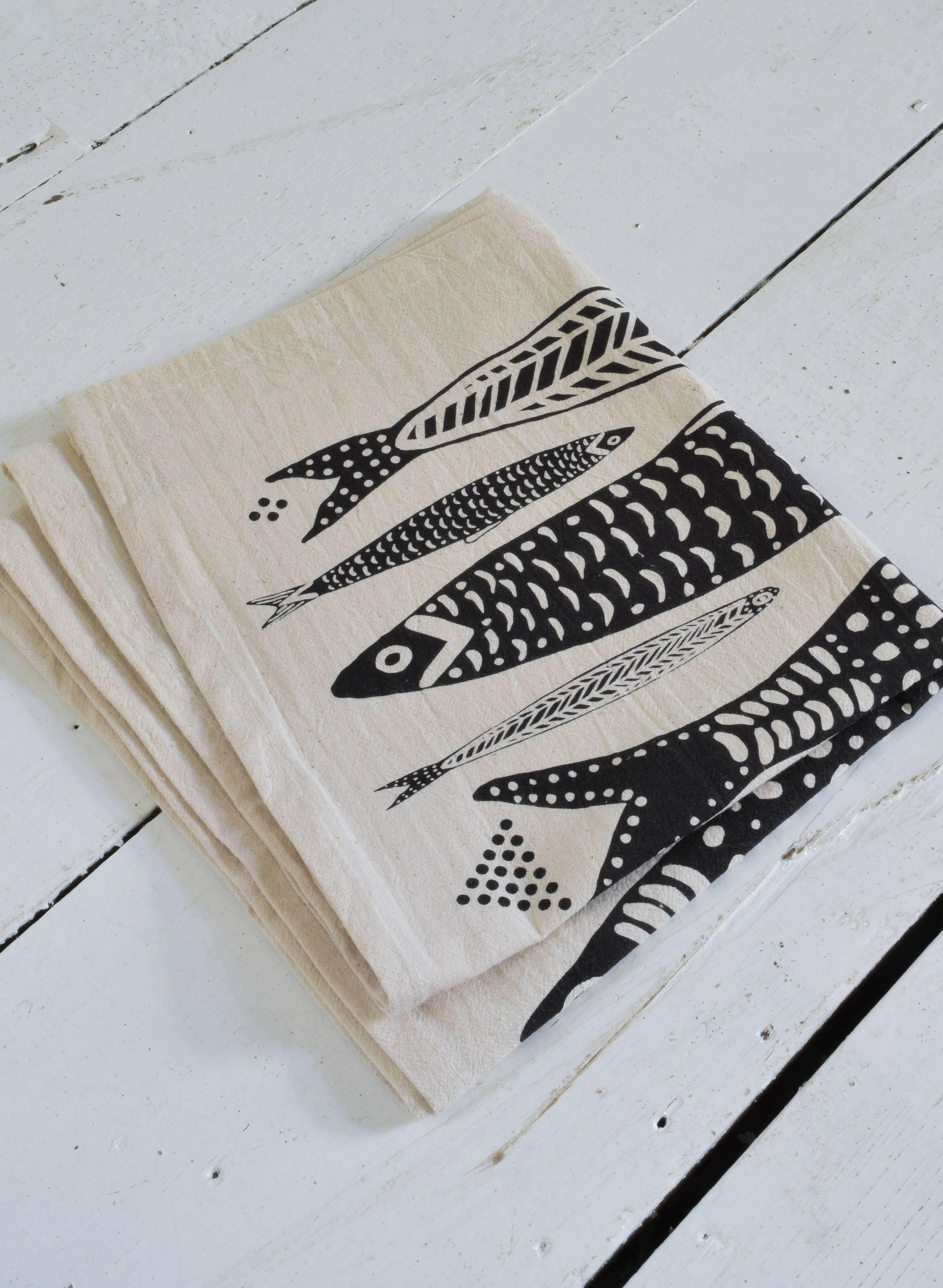 HearthandHarrow Sardines Tea Towel - Thumbnail 5