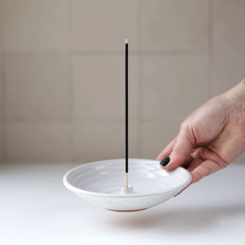 Gravesco Pottery | Incense Burner in White