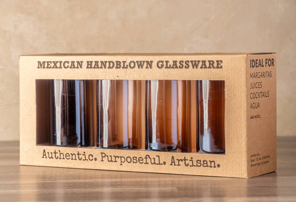 Handblown Mexican Highball Glasses