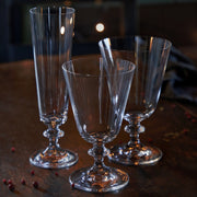 Casafina | Riva Clear Glass Water Glass, a set of elegant, empty wine glasses, ideal for sophisticated dining, suitable for low-temperature dishwasher cycles.