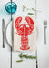 Hearth and Harrow - Lobster Tea Towel - Organic Cotton - Red - Eco-Friendly.