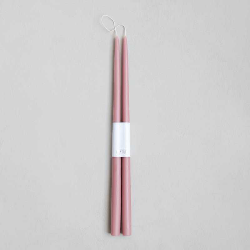 The Floral Society | Dipped Taper Candles, 18 Inches Greige